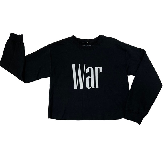 Miguel War & Leisure Album Pullover Black Distressed - Picture 1 of 9
